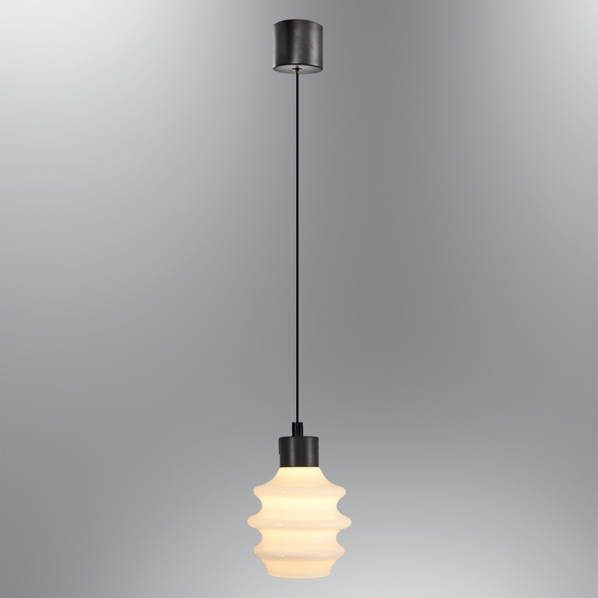 Lámpara colgante LED con cable CACTUS LED/3W/230V 3000K negro/blanco