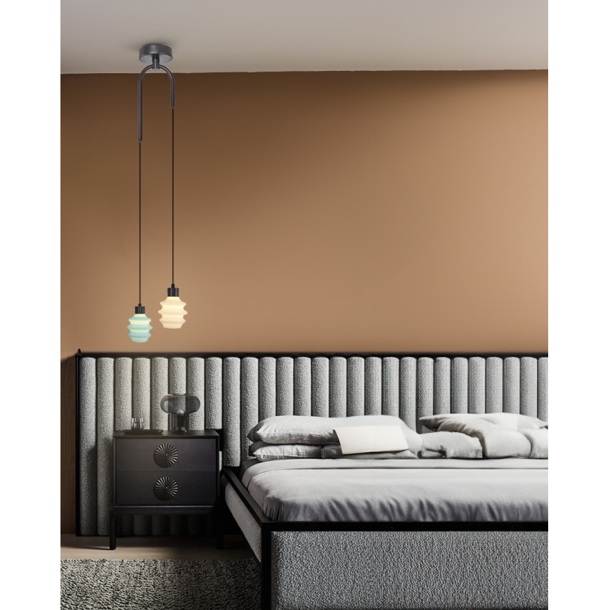 Lámpara colgante LED con cable CACTUS LED/6W/230V 3000K verde/blanco