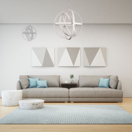 Lámpara colgante LED con cable COPERNICUS LED/260W/230V blanca