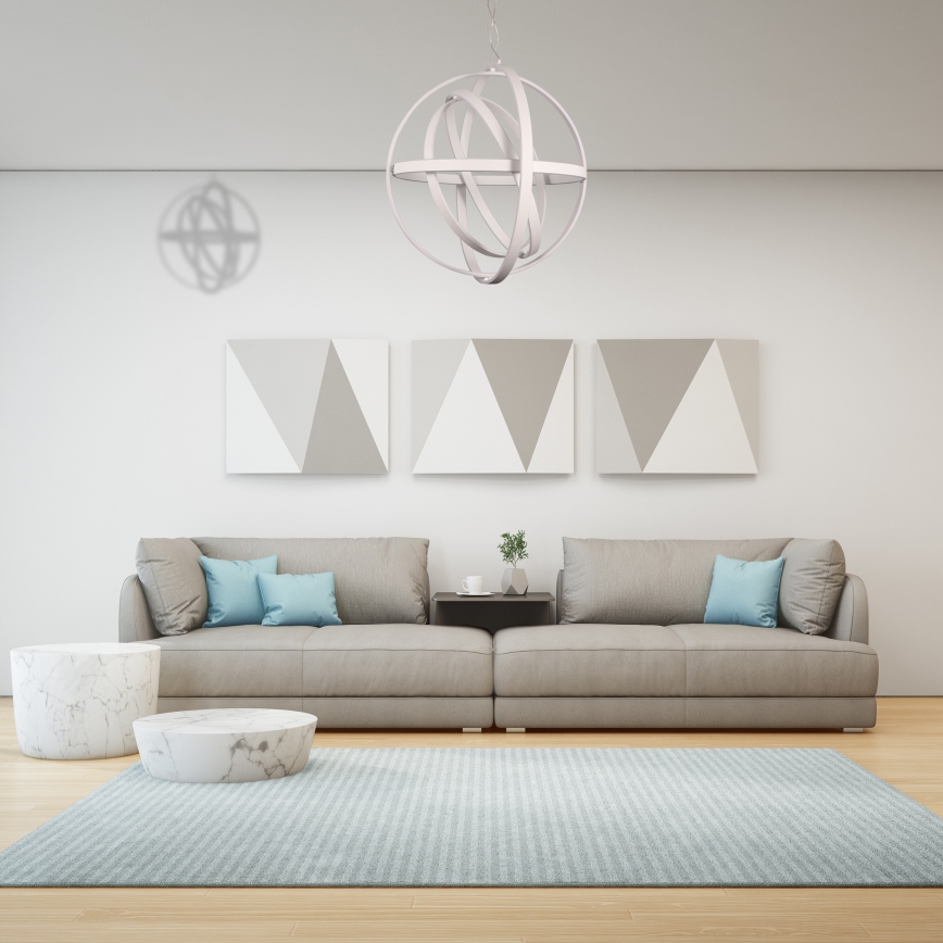 Lámpara colgante LED con cable COPERNICUS LED/260W/230V blanca