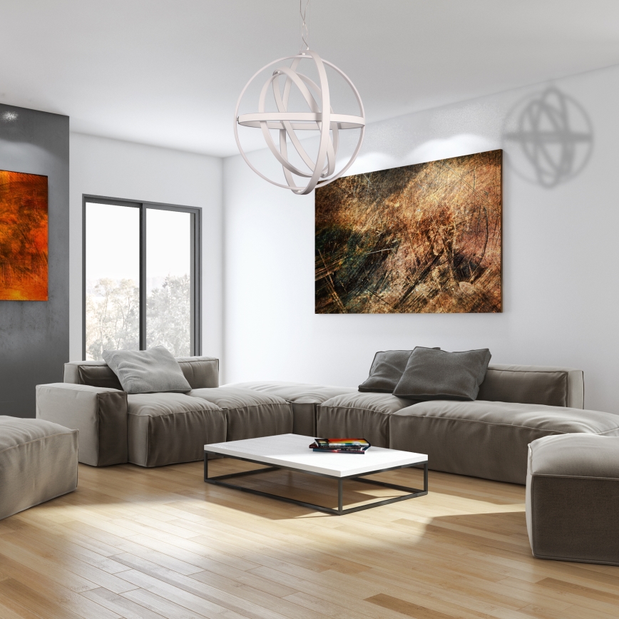 Lámpara colgante LED con cable COPERNICUS LED/260W/230V blanca