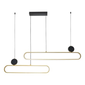 Lámpara colgante LED con cable FLORENTYNA LED/48W/230V 4000K dorado/negro