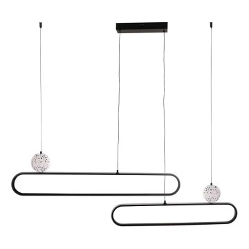 Lámpara colgante LED con cable FLORENTYNA LED/48W/230V 4000K negro/blanco