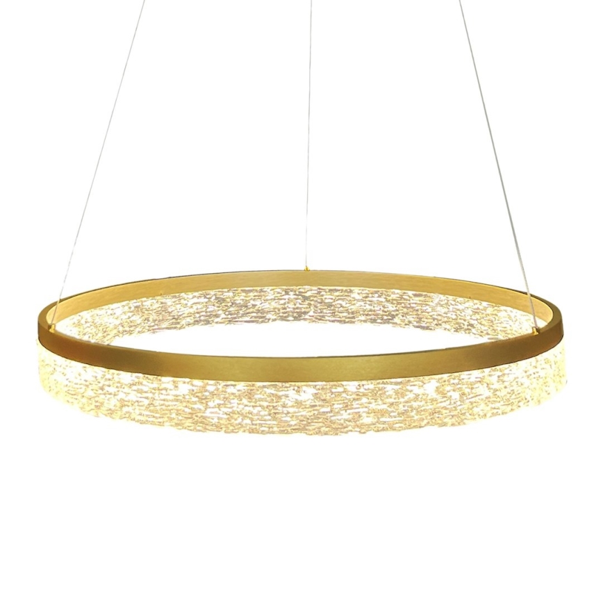 Lámpara colgante LED con cable GALA LED/25W/230V Ø 50 cm dorada