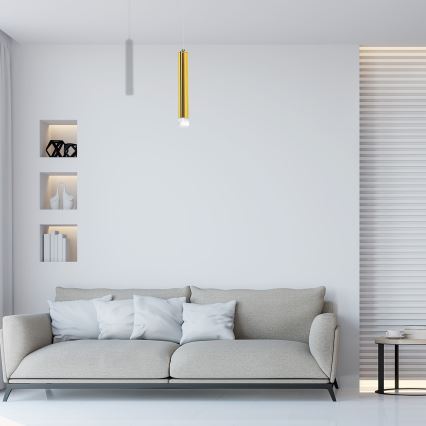 Lámpara colgante LED con cable GOLDIE LED/5W/230V dorada