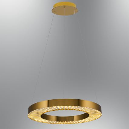 Lámpara colgante LED con cable JESI LED/35W/230V 3000K Ø 60 cm bronce