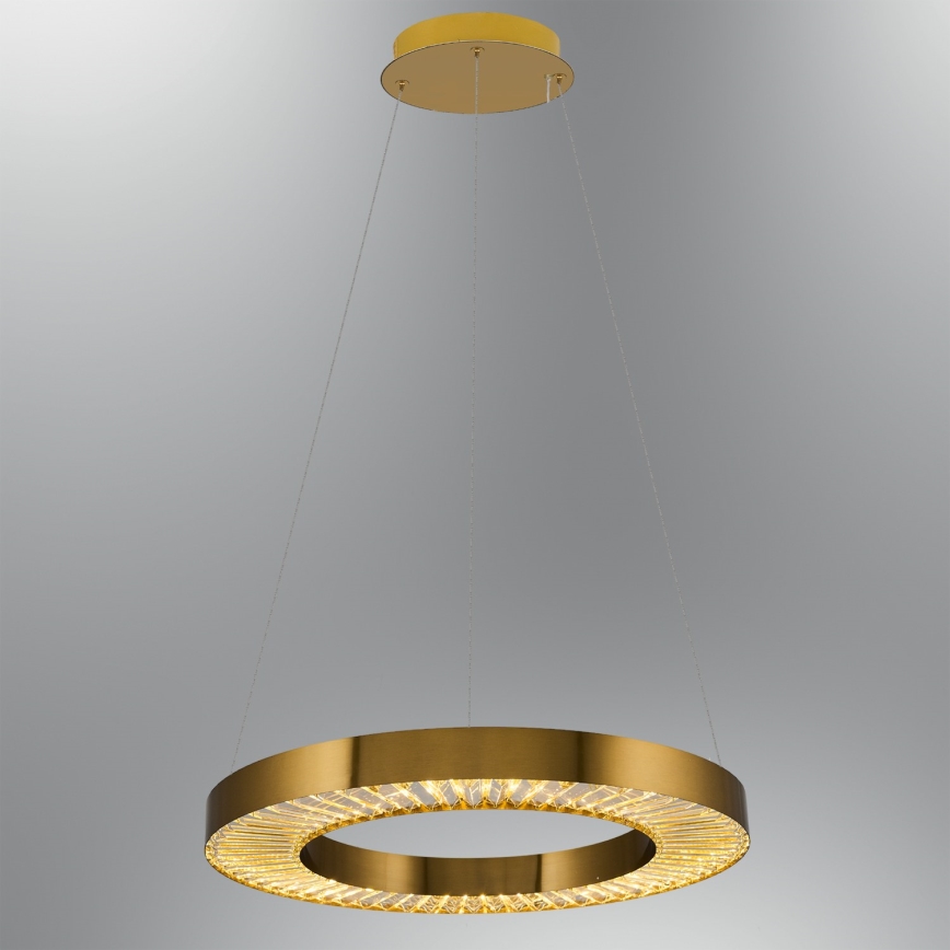 Lámpara colgante LED con cable JESI LED/35W/230V 3000K Ø 60 cm bronce