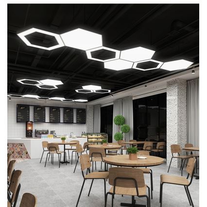 Lámpara colgante LED con cable LED/20W/230V negra