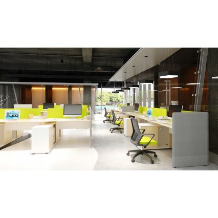 Lámpara colgante LED con cable LED/20W/230V negra