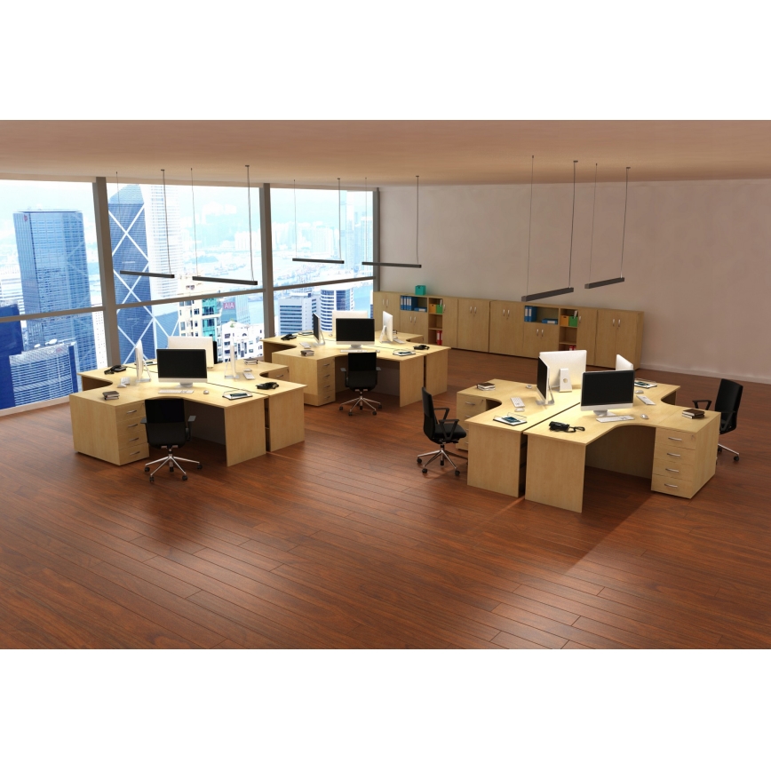 Lámpara colgante LED con cable LED/44W/230V 4000K 120 cm negro