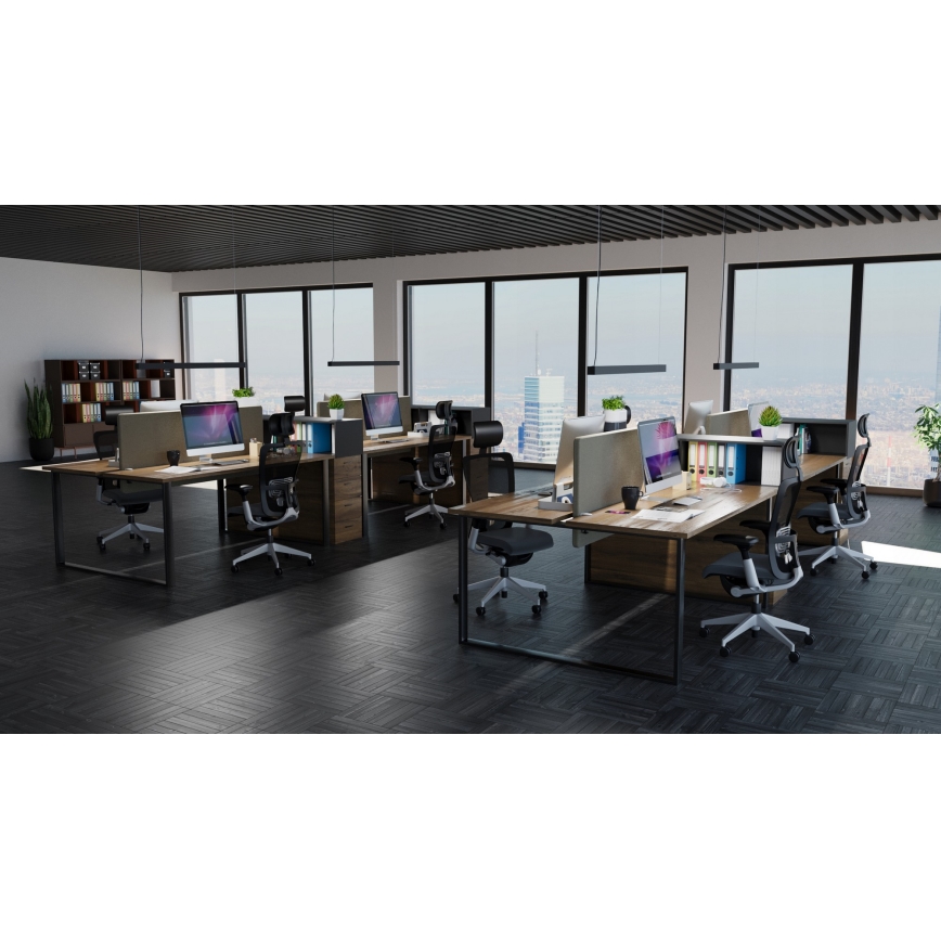 Lámpara colgante LED con cable LED/44W/230V 4000K 120 cm negro