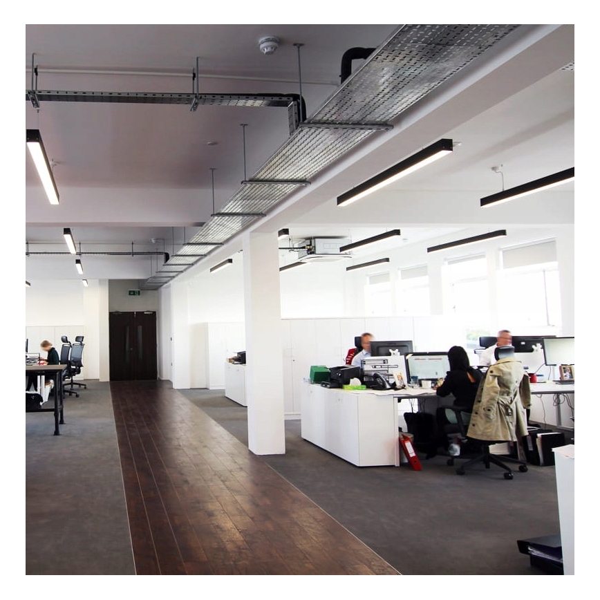 Lámpara colgante LED con cable LED/44W/230V 4000K 120 cm negro