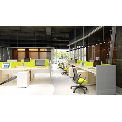 Lámpara colgante LED con cable LED/44W/230V 4000K 120 cm negro