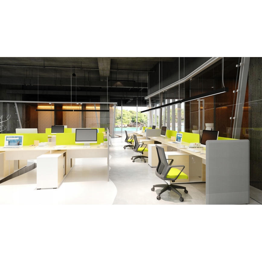 Lámpara colgante LED con cable LED/44W/230V 4000K 120 cm negro