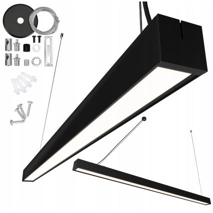Lámpara colgante LED con cable LED/44W/230V 4000K 120 cm negro
