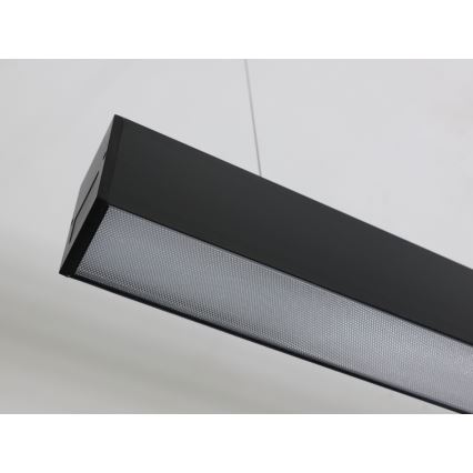 Lámpara colgante LED con cable LED/55W/230V 3000/4000/6500K 120 cm negra