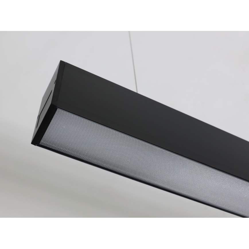 Lámpara colgante LED con cable LED/55W/230V 3000/4000/6500K 120 cm negra