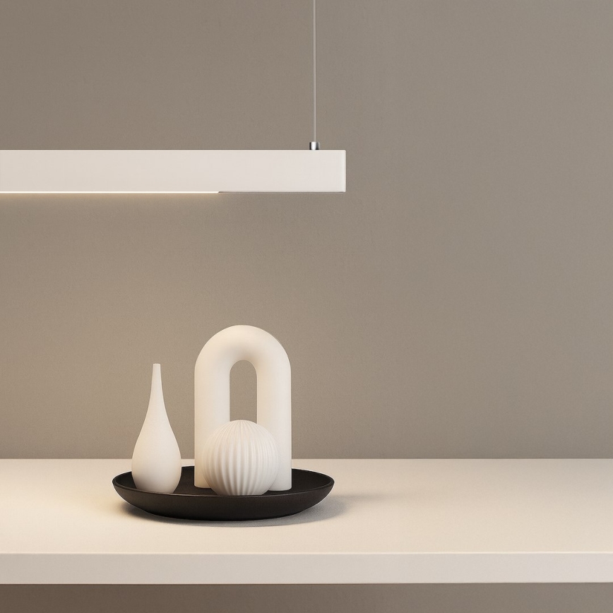 Lámpara colgante LED con cable LINEA LED/36W/230V 3000/4000/5700K CRI 90 blanca