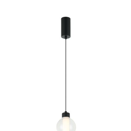 Lámpara colgante LED con cable LUMMI LED/19W/230V negro/ahumado