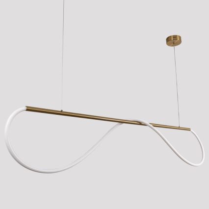 Lámpara colgante LED con cable MELECA LED/36W/230V 3000/4000/6000K 160 cm dorada