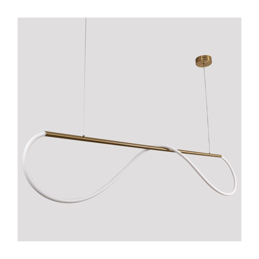 Lámpara colgante LED con cable MELECA LED/36W/230V 3000/4000/6000K 160 cm dorada