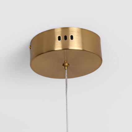 Lámpara colgante LED con cable MELECA LED/36W/230V 3000/4000/6000K 160 cm dorada