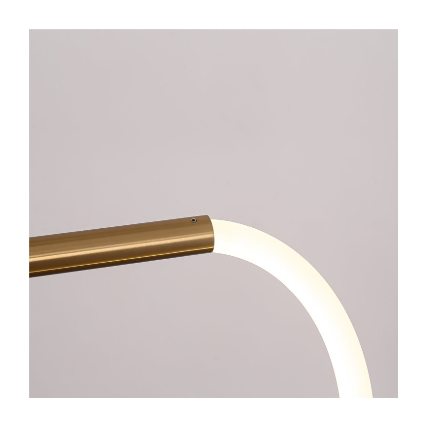 Lámpara colgante LED con cable MELECA LED/36W/230V 3000/4000/6000K 160 cm dorada