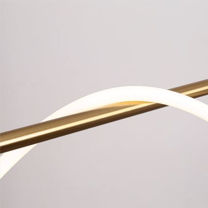 Lámpara colgante LED con cable MELECA LED/36W/230V 3000/4000/6000K 160 cm dorada