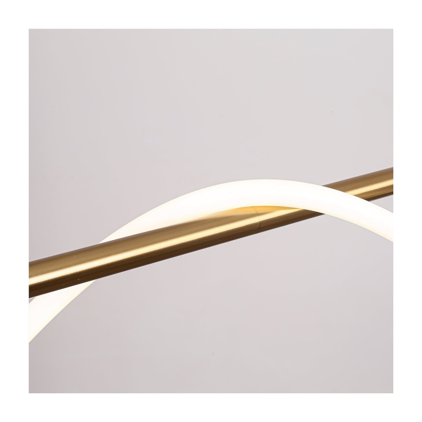 Lámpara colgante LED con cable MELECA LED/36W/230V 3000/4000/6000K 160 cm dorada