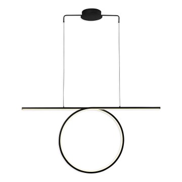 Lámpara colgante LED con cable ODETTA LED/42W/230V 4000K negra