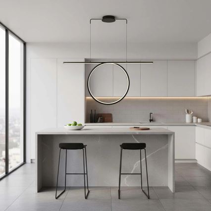 Lámpara colgante LED con cable ODETTA LED/42W/230V 4000K negra