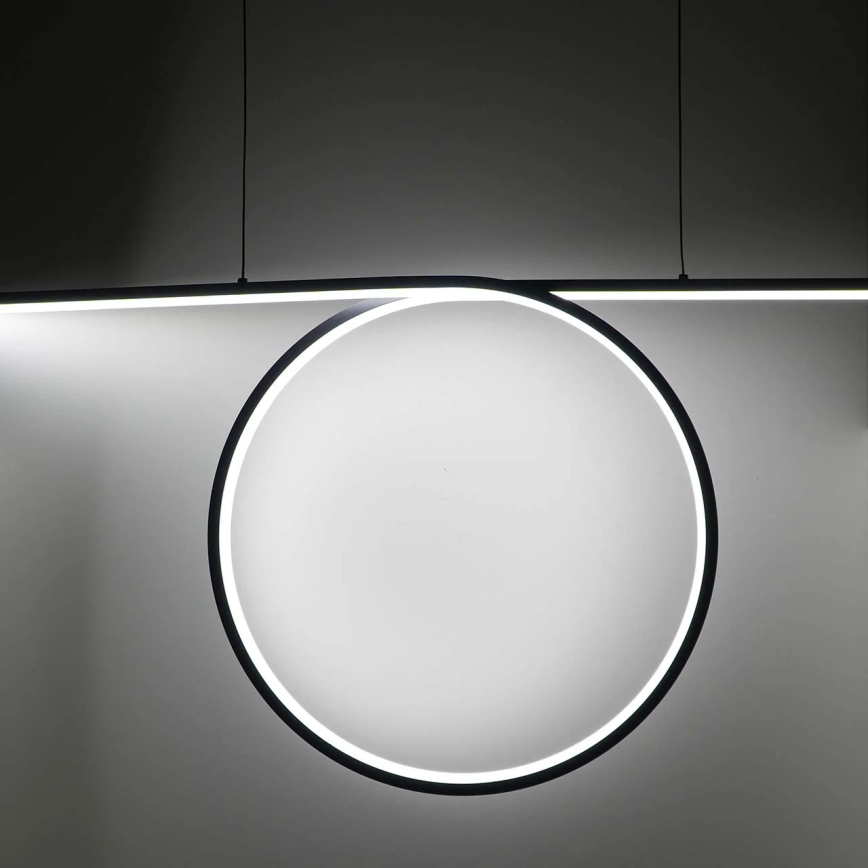 Lámpara colgante LED con cable ODETTA LED/42W/230V 4000K negra