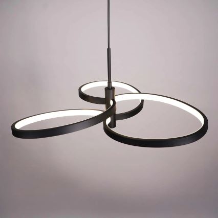 Lámpara colgante LED con cable RIBBON LED/25W/230V 4000K negra