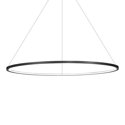 Lámpara colgante LED con cable SATURNO LED/57W/230V Ø 100 cm IP44 negra