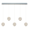 Lámpara colgante LED CREMONA 5xLED/5W/230V 3000K cromo mate