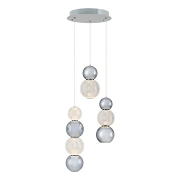 Lámpara colgante LED CREMONA LED/17W/230V 3000K cromado mate