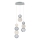Lámpara colgante LED CREMONA LED/17W/230V 3000K cromado mate
