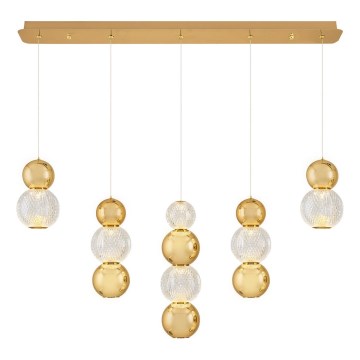 Lámpara colgante LED CREMONA LED/27W/230V 3000K dorada
