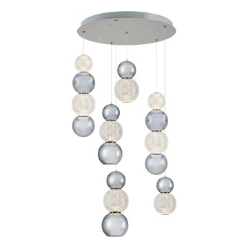 Lámpara colgante LED CREMONA LED/34W/230V 3000K cromado mate