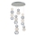 Lámpara colgante LED CREMONA LED/34W/230V 3000K cromado mate