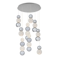 Lámpara colgante LED CREMONA LED/51W/230V 3000K cromado mate