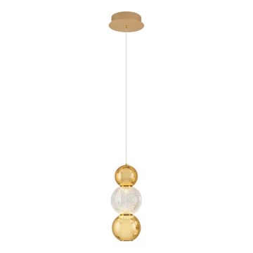 Lámpara colgante LED CREMONA LED/5W/230V 3000K dorada