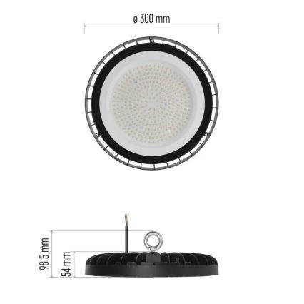 Lámpara colgante LED de alta resistencia High Bay LED/225W/230V 4000K IP65