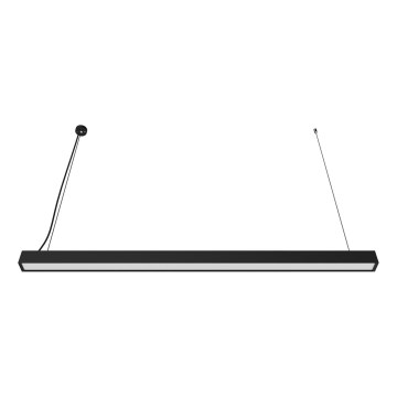 Lámpara colgante LED de cable, 44W/230V, 6000K, 120 cm, negro