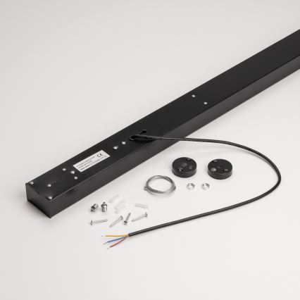 Lámpara colgante LED de techo CYNIDECO LED/30W/230V 4000K negro