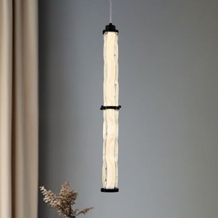 Lámpara colgante LED en cable CORTE LED/18W/230V negra