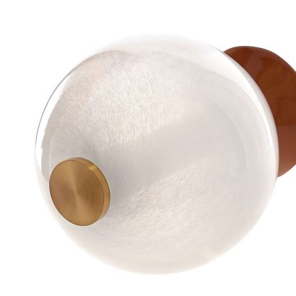 Lámpara colgante LED en cable FLORES LED/20W/230V dorado/naranja/marrón