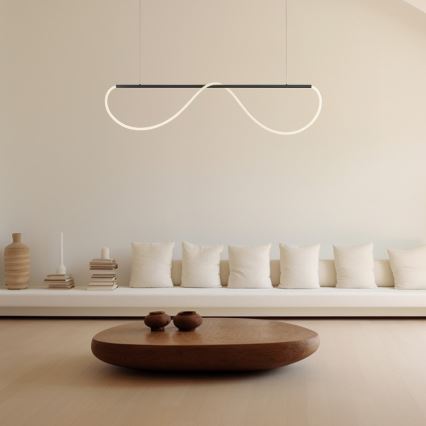 Lámpara colgante LED en cable MELECA LED/36W/230V 3000/4000/6000K 160 cm negra