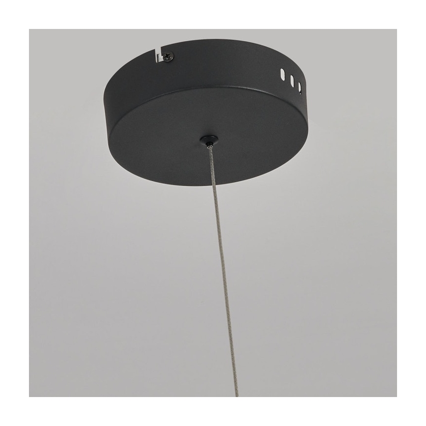 Lámpara colgante LED en cable MELECA LED/36W/230V 3000/4000/6000K 160 cm negra