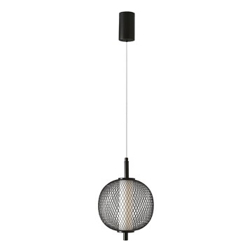 Lámpara colgante LED en cable PUMA LED/10W/230V, diámetro 20 cm, negra
